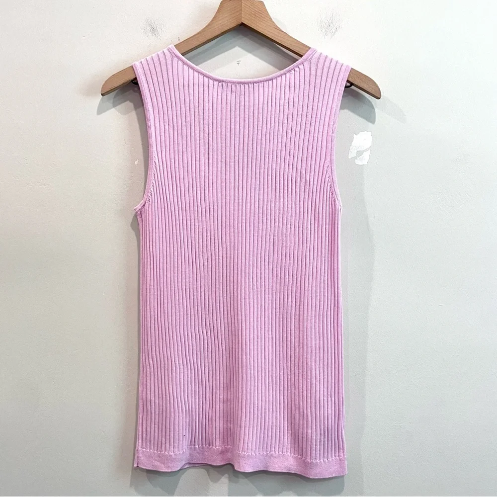 Ann Taylor Sleeveless Ribbed Knit Tank Top - Picture 9 of 11